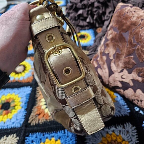 2008 Limited Edition Coach Y2k Patchwork Zoe Hobo Shoulder Bag Purse - Picture 5 of 6